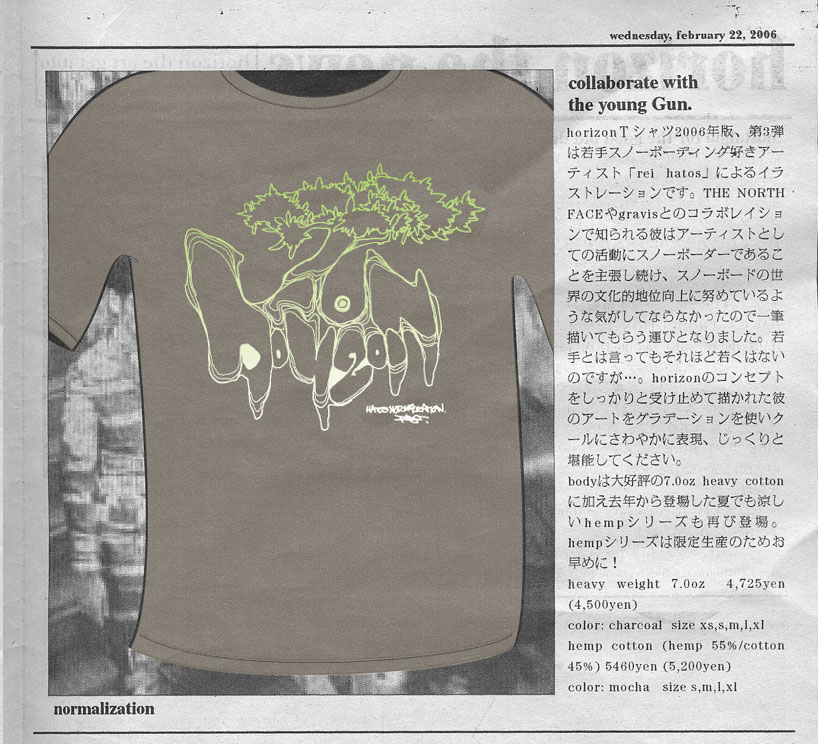 horizon 2006 lineup t-shirts normalization